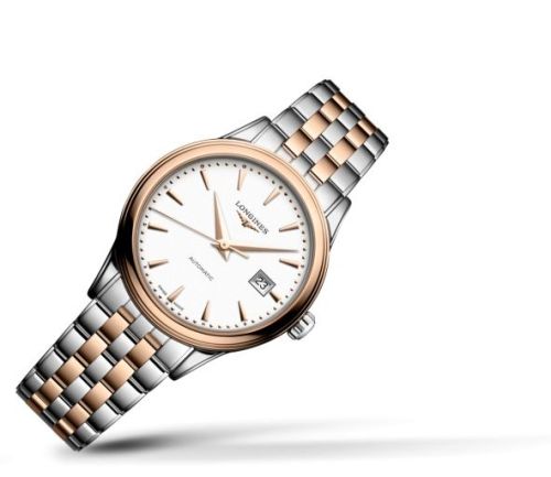 Longines Flagship 30 Stainless Steel - Pink Gold / White / Bracelet L4.374.3.90.7