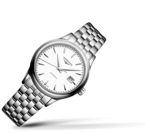Longines Flagship 30 Stainless Steel / White / Bracelet L4.374.4.18.6