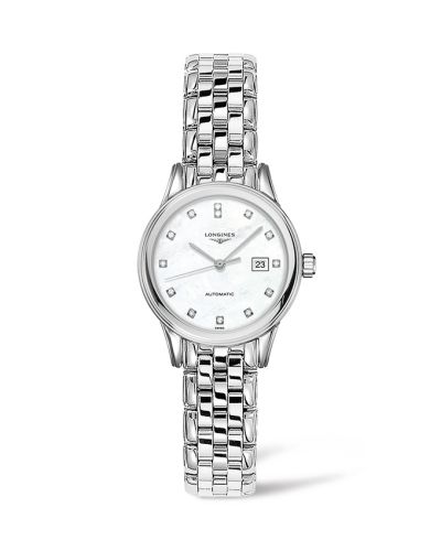 Longines Flagship 30 Stainless Steel / MOP / Bracelet L4.374.4.87.6