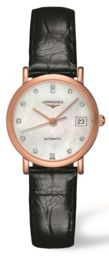 Longines Elegant Collection Automatic 27.2 Pink Gold / MOP L4.378.8.87.0