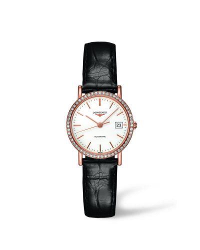 Longines Elegant Collection Automatic 27.2 Pink Gold / Diamond / White L4.378.9.12.0