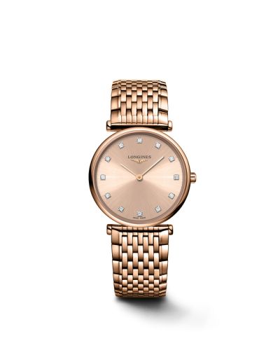 Longines La Grande Classique Quartz 29 Red Gold / Pink / Bracelet L4.512.1.90.8
