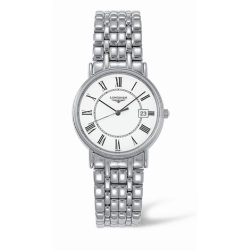 Longines Presence 33 Quartz Stainless Steel Roman Bracelet L4.720.4.11.6