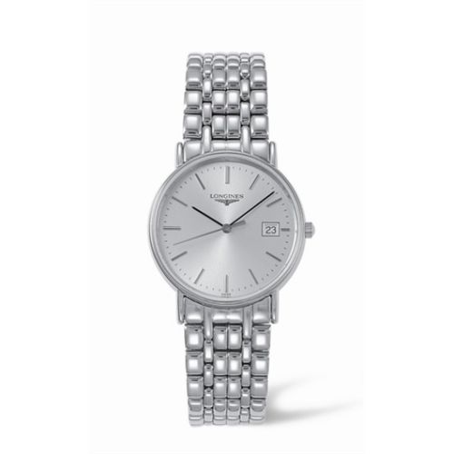 Longines Presence 33 Quartz Stainless Steel Silver Bracelet L4.720.4.72.6