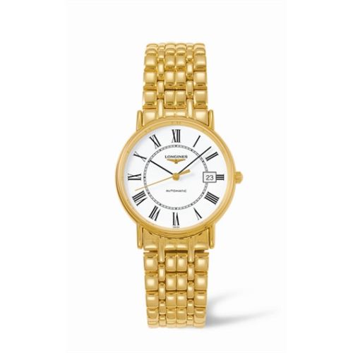 Longines Presence 34.5 Automatic Yellow Roman Bracelet L4.721.2.11.8