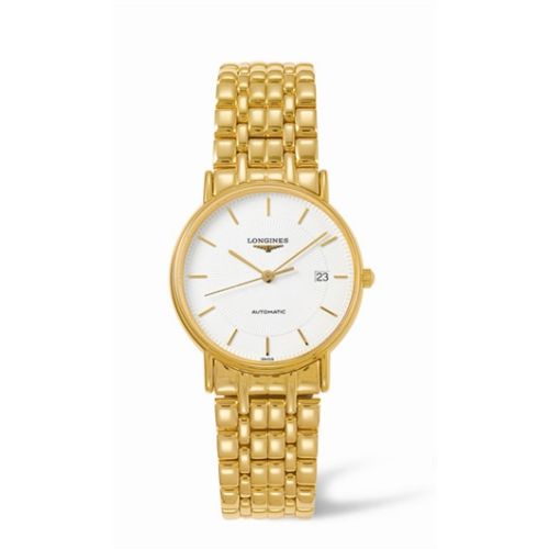 Longines Presence 34.5 Automatic Yellow Stick Bracelet L4.721.2.18.8