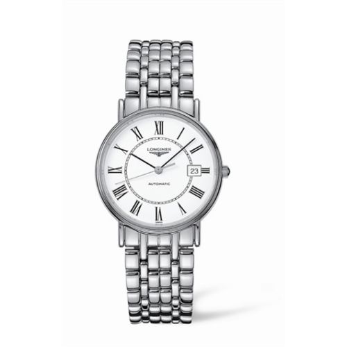 Longines Presence 34.5 Automatic Stainless Steel Roman Bracelet L4.721.4.11.6