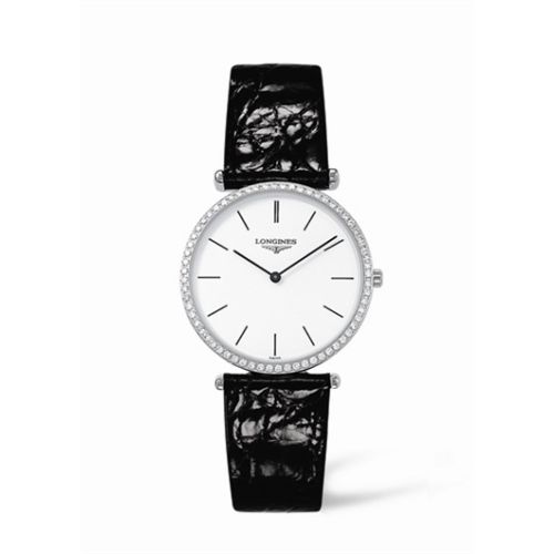 Longines La Grande Classique 33 Quartz Diamond Bezel L4.741.0.12.2