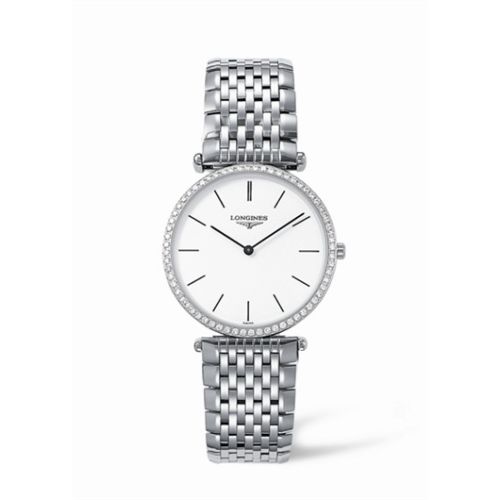 Longines La Grande Classique 33 Quartz Diamond Bezel Stick L4.741.0.12.6
