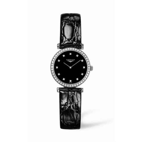 Longines La Grande Classique 33 Quartz Diamond Bezel Black Diamond L4.741.0.58.2