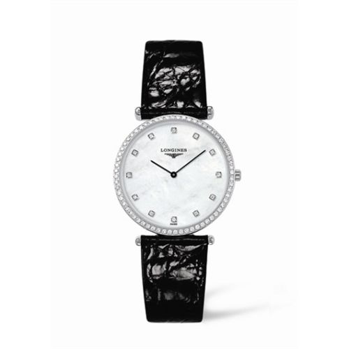Longines La Grande Classique 33 Quartz Diamond Bezel MOP L4.741.0.80.2