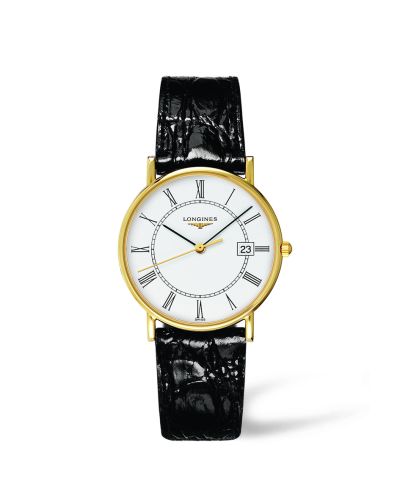 Longines Presence 33.5 Quartz Yellow Gold / White - Roman L4.743.6.11.0