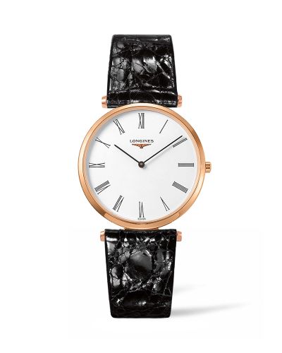 Longines La Grandes Classique Quartz 36 PVD Rose / White Roman / Strap L4.755.1.91.2