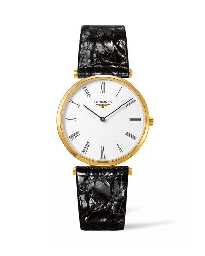 Longines La Grandes Classique Quartz 36 PVD / White Roman / Strap L4.755.2.11.2