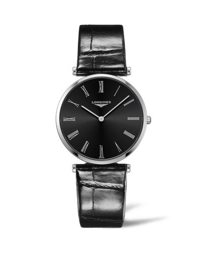 Longines La Grande Classique Quartz 36 Stainless Steel / Black - Roman L4.755.4.51.2