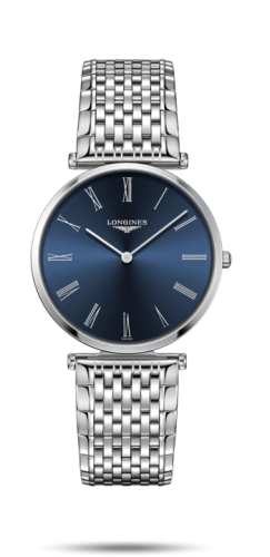Longines La Grandes Classique Quartz 36 Stainless Steel / Blue-Roman / Strap L4.755.4.94.6