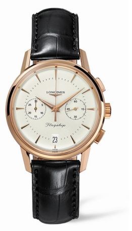 Longines Flagship Heritage Chronograph Pink Gold L4.756.8.72.2