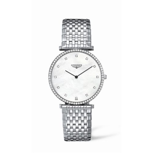 Longines La Grande Classique 37 Quartz Diamond Bezel MOP L4.770.0.80.6