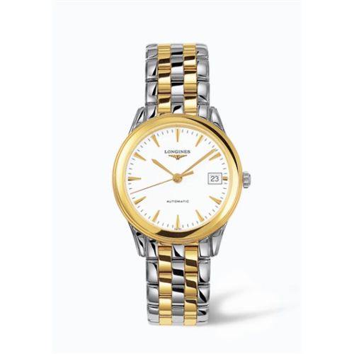Longines Flagship 35.6 Automatic Two Tone White L4.774.3.22.7