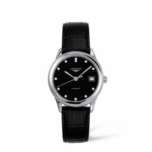 Longines Flagship 35.6 Automatic Stainless Steel Black Diamond L4.774.4.57.2