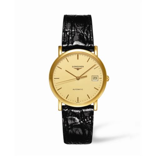 Longines Presence 34.5 Automatic Gold L4.778.6.32.2