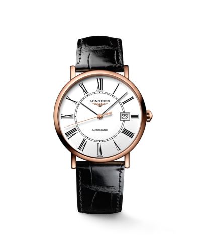 Longines Presence 34.5 Automatic Pink Gold / White - Roman L4.787.8.11.4