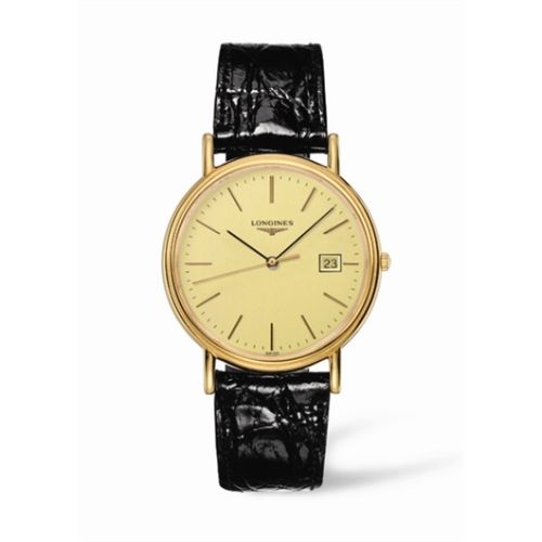 Longines Presence 38.5 Quartz PVD Gold / Champagne L4.790.2.32.2