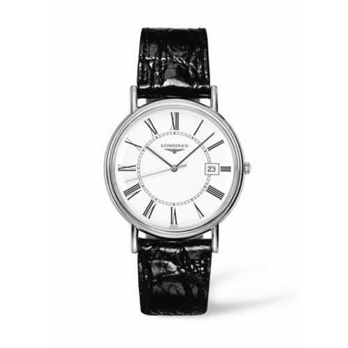 Longines Presence 38.5 Quartz Stainless Steel / White - Roman L4.790.4.11.2