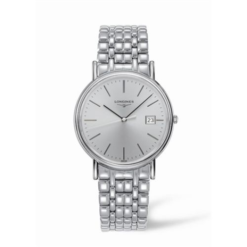 Longines Presence 38.5 Quartz Stainless Steel / Silver / Bracelet L4.790.4.72.6