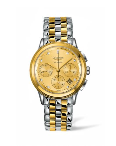 Longines Flagship Chronograph Two Tone Diamond L4.803.3.37.7