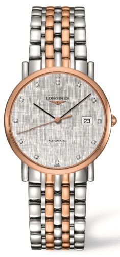 Longines Elegant Collection 34.5 Automatic Stainless Steel / Red Gold / Silver L4.809.5.77.7