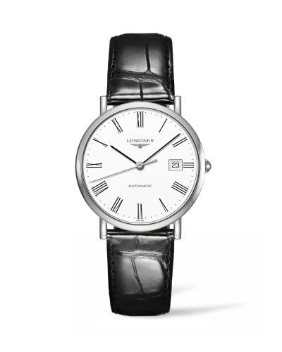Longines Elegant Collection Automatic 37 Stainless Steel / White / Strap L4.810.4.11.2