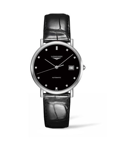 Longines Elegant Collection Automatic 37 Stainless Steel / Black / Strap L4.810.4.57.2