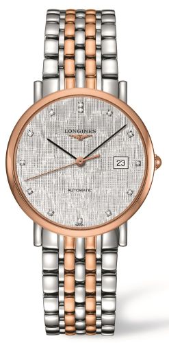 Longines Elegant Collection Automatic 37 Stainless Steel / Red Gold / Silver L4.810.5.77.7