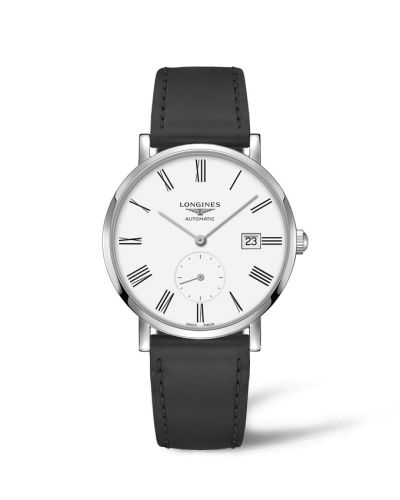 Longines Elegant Collection Small Second 39 Stainless Steel / White - Roman L4.812.4.11.0