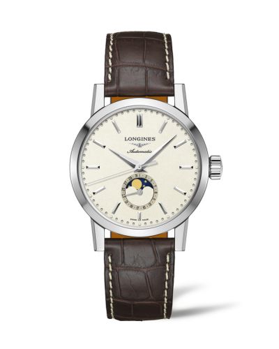 Longines 1832 Moonphase 40 Stainless Steel / Beige L4.826.4.92.2