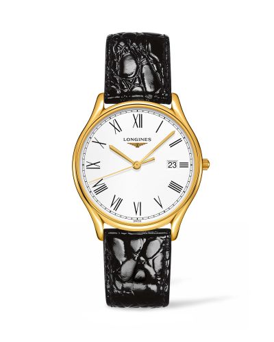 Longines Lyre Quartz 38.5mm PVD Gold / Roman L4.859.2.11.2