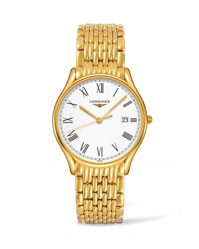Longines Lyre Quartz 38.5mm PVD Gold / Roman / Bracelet L4.859.2.11.8