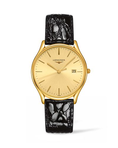 Longines Lyre Quartz 38.5mm PVD Gold / Champagne L4.859.2.32.2