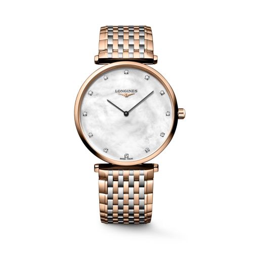 Longines La Grande Classique 38 Stainless Steel - Red Gold / MOP / Bracelet L4.866.1.97.7