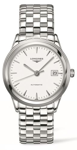 Longines Flagship 38.5 White / Bracelet L4.874.4.12.6