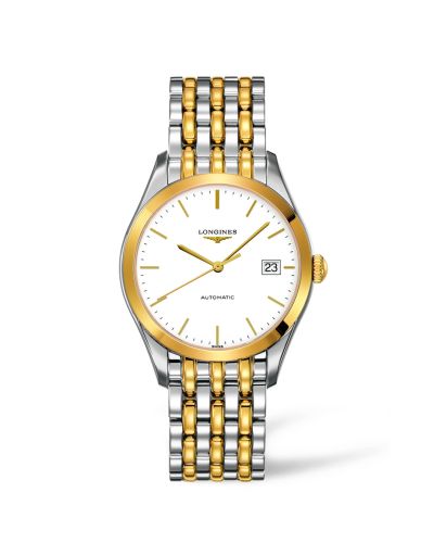 Longines La Grande Classique Automatic 36 Stainless Steel / Yellow Gold PVD / White L4.898.3.12.7