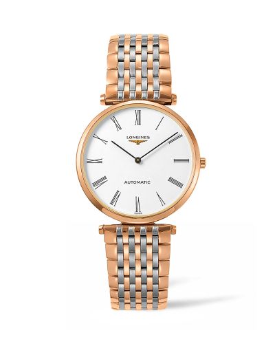 Longines La Grande Classique Automatic 36 Two Tone Rose / White Roman / Bracelet L4.908.1.91.7