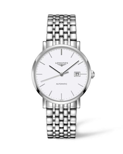Longines Elegant Collection Automatic 39 Stainless Steel / White / Bracelet L4.910.4.12.6