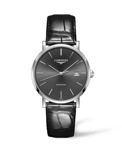 Longines Elegant Collection Automatic 39 Stainless Steel / Grey / Strap L4.910.4.72.2