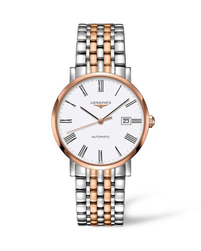 Longines Elegant Collection Automatic 9 Stainless Steel / Red Gold / White L4.910.5.11.7