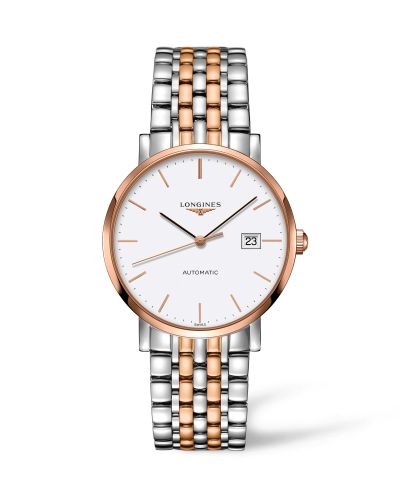 Longines Elegant Collection Automatic 9 Stainless Steel / Red Gold / White L4.910.5.12.7
