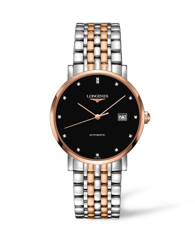 Longines Elegant Collection Automatic 39 Stainless Steel / Red Gold / Black L4.910.5.57.7