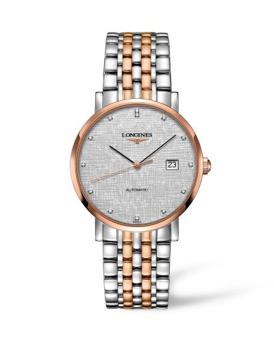 Longines Elegant Collection Automatic 9 Stainless Steel / Red Gold / Silver L4.910.5.77.7