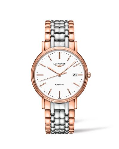Longines Presence 38.5 Automatic PVD Red / White / Bracelet L4.921.1.12.7
